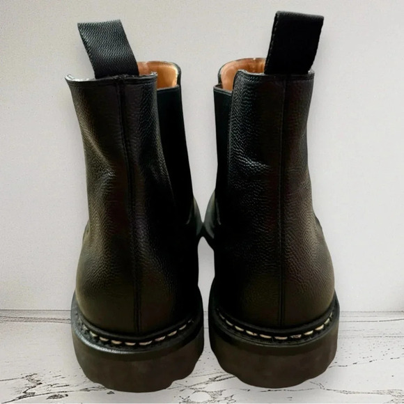 HESCHUNG Tremble Ankle Leather Boot Black Size 12 - Picture 7 of 12